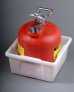JUSTRITE HPLC CAN SPILL BASIN WITH 5 GAL (19L) SPILL CAPACITY