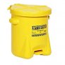 NEW PIG CAN527YW FM APPROVED POLY OILY WASTE CAN 14 GAL WITH FOOT LEVER