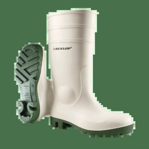 DUNLOP PROTOMASTOR FOOD PROCESSING SAFETY WHITE BOOT W/STEEL TOE CAP - S 10