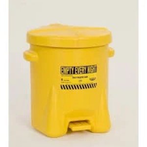 EAGLE 933FLY 6-GALLON HANDS-FREE HDPE OILY WASTE CAN