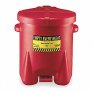EAGLE 935FL 10 GALLON HDPE OILY WASTE CAN WITH HANDS-FREE SELF-CLOSING LID
