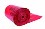 JUSTRITE 05901 LEAK PROOF HIGH STRENGTH BIOHAZARD WASTE CAN LINER BAGS 15 GALLON, RED, PACK OF 100