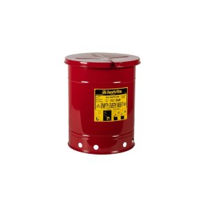 JUSTRITE 09310 10 GALLON OILY WASTE CAN WITH FM, UL/ULC & TUV APPROVAL