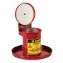JUSTRITE 09400 BENCHTOP SOLVENT SAFETY CAN WITH SELF-CLOSING LID