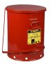 JUSTRITE 09700 21-GALLON HANDS-FREE SELF-CLOSING OILY WASTE CAN