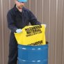 PIG BAG202 HAZARDOUS WASTE DISPOSAL BAGS WITH 3 MIL PUNCTURE RESISTANT POLYETHYLENE