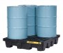 JUSTRITE 28637 4 DRUM SPILL CONTAINMENT PALLET WITH 276L SUMP & BUILT-IN DRAIN