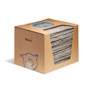 PIG OIL ABS FLTR MAT PAD, DISP BOX 18X15IN 30/BOX