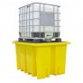 ROMOLD BUND PALLET SUITABLE FOR 1 X 1000LTR IBC, 1100LTR BUND, YELLOW (5PCS/PK)