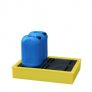 ROMOLD SPILL TRAY SUITABLE FOR 4 X 25LTR CANS, 100LTR BUND, YELLOW