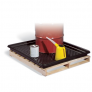 NEW PIG PAK112 PALLET CONTAINMENT TRAY WITH 28.89 GAL SUMP CAPACITY