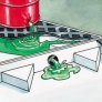 PIG 2 DRUM CONTAINMENT SAFE WASTE BLADDER DECK