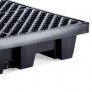 PIG 4 DRUMS POLY SPILL CONTAINMENT PALLET WITH DRAIN
