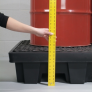 PIG 4 DRUMS POLY SPILL CONTAINMENT PALLET WITH DRAIN