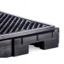 PIG PALLET SPILL H/D CONTAINMENT WHITE - WITH DRAIN