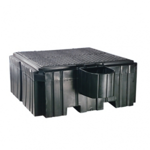 PIG POLY IBC CNMT UNIT. BK W/BUCKET SHELF EACH