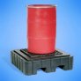 PIG POLY SPILL CONTAINMENT PALLET BLACK W/OUT DRAIN 1-DRUM EA