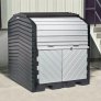 PIG ROLL TOP HARDCOVER, BK W/GY ASMB W/DRAIN