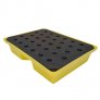 ROMOLD SPILL TRAY WITH GRID, GENERAL PURPOSE, 43LTR BUND, YELLOW