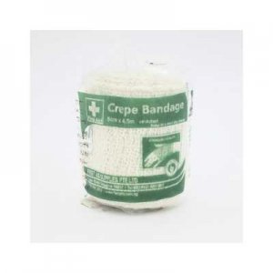 FIRST AID CREPE ELASTIC BANDAGE 5CM X 4.5M HEAVY DUTY
