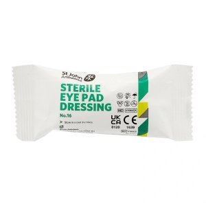 FIRST AID NO.16 STERILE EYE PAD WITH BANDAGE – ABSORBENT & HYGIENIC EYE PROTECTION