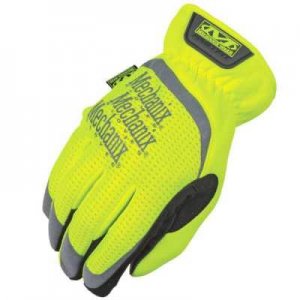MECHANIX FASTFIT HI-VIS YELLOW GLOVE WITH REFLECTIVE PRINT & BREATHABLE TREKDRY®