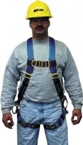 MILLER BY HONEYWELL DURAFLEX PYTHON HARNESS WITH CUSHIONED TUBULAR WEBBING IN SHOULDER STRAPS - UNIVERSAL