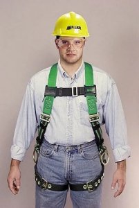 MILLER BY HONEYWELL DURAFLEX PYTHON HARNESS WITH CUSHIONED TUBULAR WEBBING IN SHOULDER STRAPS - UNIVERSAL