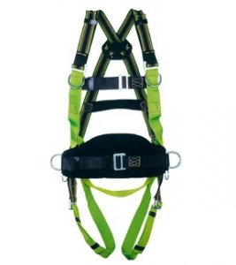 MILLER MA58 DF LINESMANS DURAFLEX HARNESS WITH BELT SIZE MED/LARGE