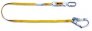 MILLER SHOCK-ABSORBING LANYARD - 2M WEBBING W/ 1 SCAFF HOOK + 1 KARABINER