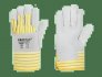 WORKSAFE GARE PATCH LEATHER WORK GLOVES WITH REINFORCED KNUCKLE PROTECTION