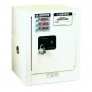 JUSTRIE SURE-GRIP® EX COUNTERTOP FLAMMABLE SAFETY CABINET, 4 GALLON, 1 SELF-CLOSE DOOR, WHITE