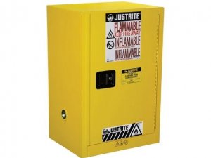 JUSTRITE 12 GAL CABINET 1 DOOR MANUAL, COMPAC SURE-GRIP EX W/PDLE HANDLE
