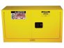 JUSTRITE 17 GAL 2 DOOR, SELF-CLOSE PIGGYBACK CABINET SURE-GRIP EX W/PDLE HANDLE