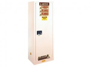 JUSTRITE 892205 22 GALLON 1 DOOR MANUAL CLOSE FIRE-RESISTANT SLIMLINE FLAMMABLE CABINET