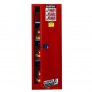 JUSTRITE 892221 SPACE SAVING SLIMLINE FLAMMABLE SAFETY CABINET WITH SELF CLOSING DOOR, 22 GAL