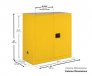 JUSTRITE 893004 30 GALLON PESTICIDE SAFETY CABINET, 2 DOORS, MANUAL CLOSE, FM APPROVED
