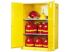 JUSTRITE 899000 FLAMMABLE SAFETY CABINET 90 GALLON FM APPROVED
