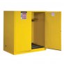 JUSTRITE 8991601 110 GALLON FLAMMABLE DRUM SAFETY CABINET WITH DRUM ROLLERS