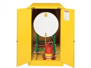 JUSTRITE 899320 55 GALLON FLAMMABLE SAFETY CABINET WITH SELF-CLOSE DOORS