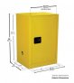 JUSTRITE CABINET, ACID CMP 12G, SC BLUE SELF-CLOSING SAFETY CABINET