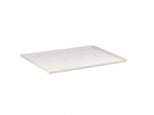 JUSTRITE 29968 POLYETHYLENE TRAY WITH CURVED PROTECTIVE EDGE