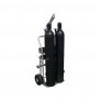 JUSTRITE 35022 DOUBLE CYLINDER HAND TRUCK WITH HOIST RING, 272 KG CAPACITY AND TOOL TRAY