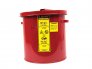 JUSTRITE 1 GAL WASH TANK ROUND STYLE W/BASKET
