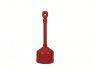 JUSTRITE 2.5 GAL HEAVY DUTY CIGARETTE BUTT CAN RED