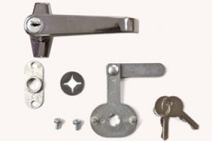 JUSTRITE 25913 GALVANISED STEEL HANDLE AND CAM REPLACEMENT KIT