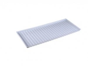 JUSTRITE 25996 POLYETHYLENE SHELF TRAY WITH SPILL PROTECTION