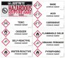 JUSTRITE 29017 HAZARDOUS MATERIAL CABINET REPLACEMENT AND RETROFIT LABEL PACK