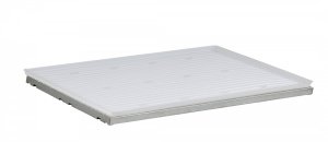 JUSTRITE 29960 SPILLSLOPE STEEL SHELF WITH CHEMICAL-RESISTANT POLY TRAY