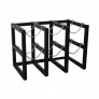 JUSTRITE 35128 6-CYLINDER STEEL STORAGE RACK WITH DUAL SAFETY CHAINS